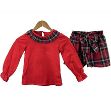 Load image into Gallery viewer, Red Tartan Short Set
