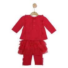 Load image into Gallery viewer, Mintini Red Frills Two Piece Tutu Set
