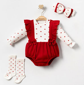 Red Heart Romper