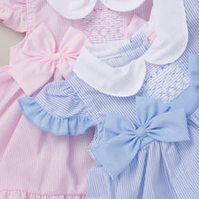 Load image into Gallery viewer, Pink Bow Smock Dress
