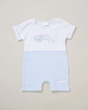 Load image into Gallery viewer, Whale Waffle Romper and Hat Set
