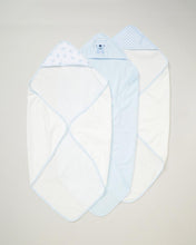 Load image into Gallery viewer, Blue Bear Hooded Towel Set
