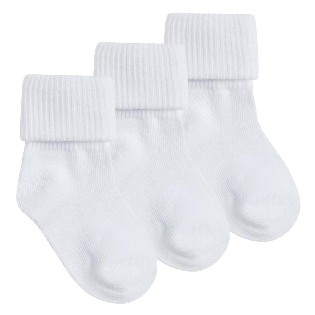 Triple Pack of White Ankle Socks