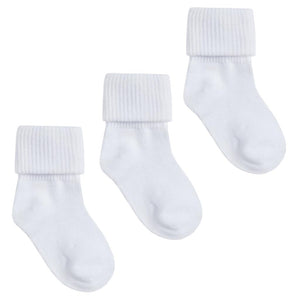 Triple Pack of White Ankle Socks