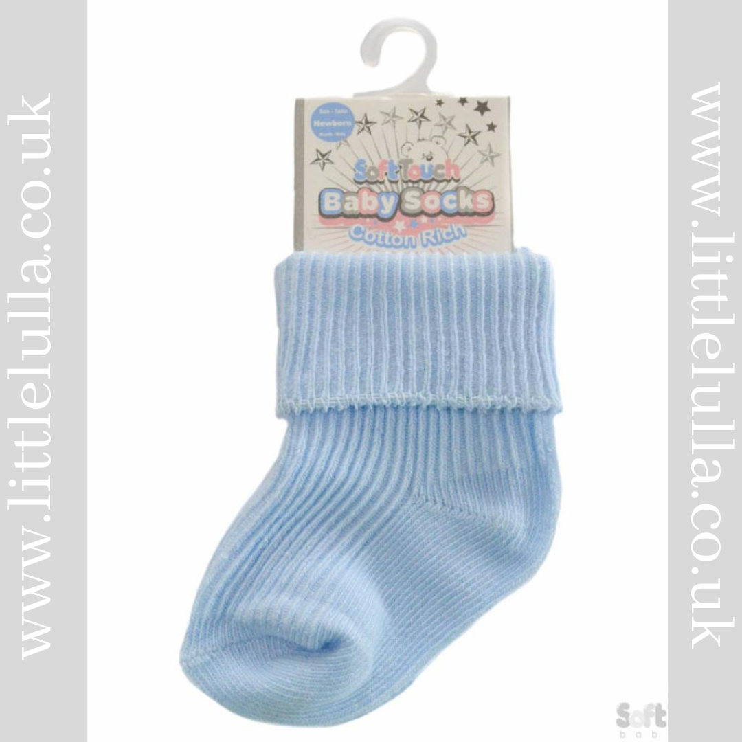 Blue Newborn Socks
