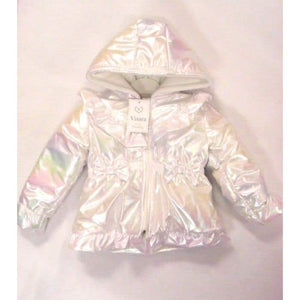 White Pearlised Padded Coat