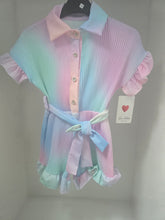 Load image into Gallery viewer, Lilac Three Tone Pleat Ruffle Playsuit
