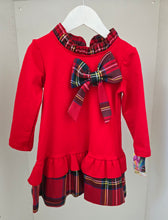 Load image into Gallery viewer, Tartan Bow Dress With Bag
