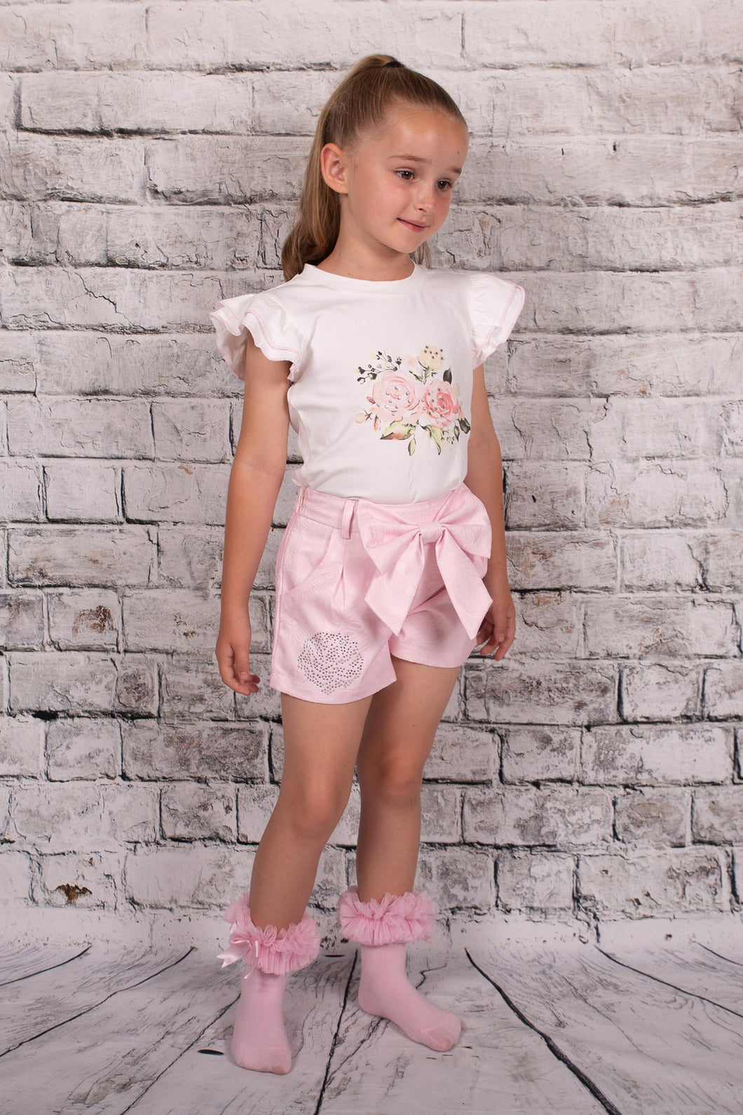 Beau Kid Flower Short Set