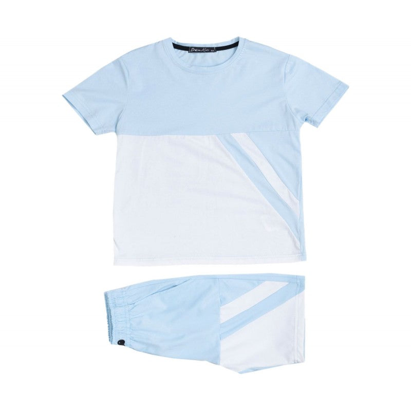Boys Blue & White Short Set