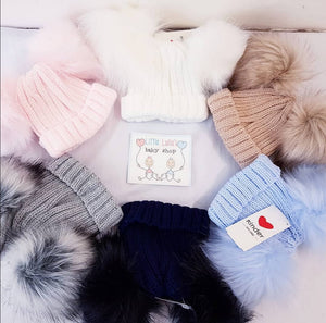 Double Pompom Hats